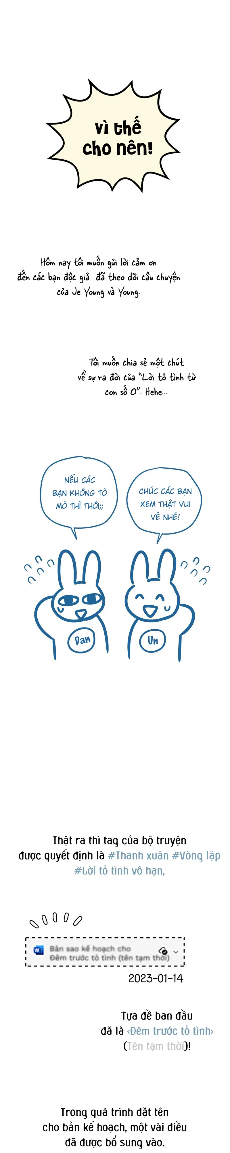 Lời Tỏ Tình Từ Con Số 0 - Chap 20.5