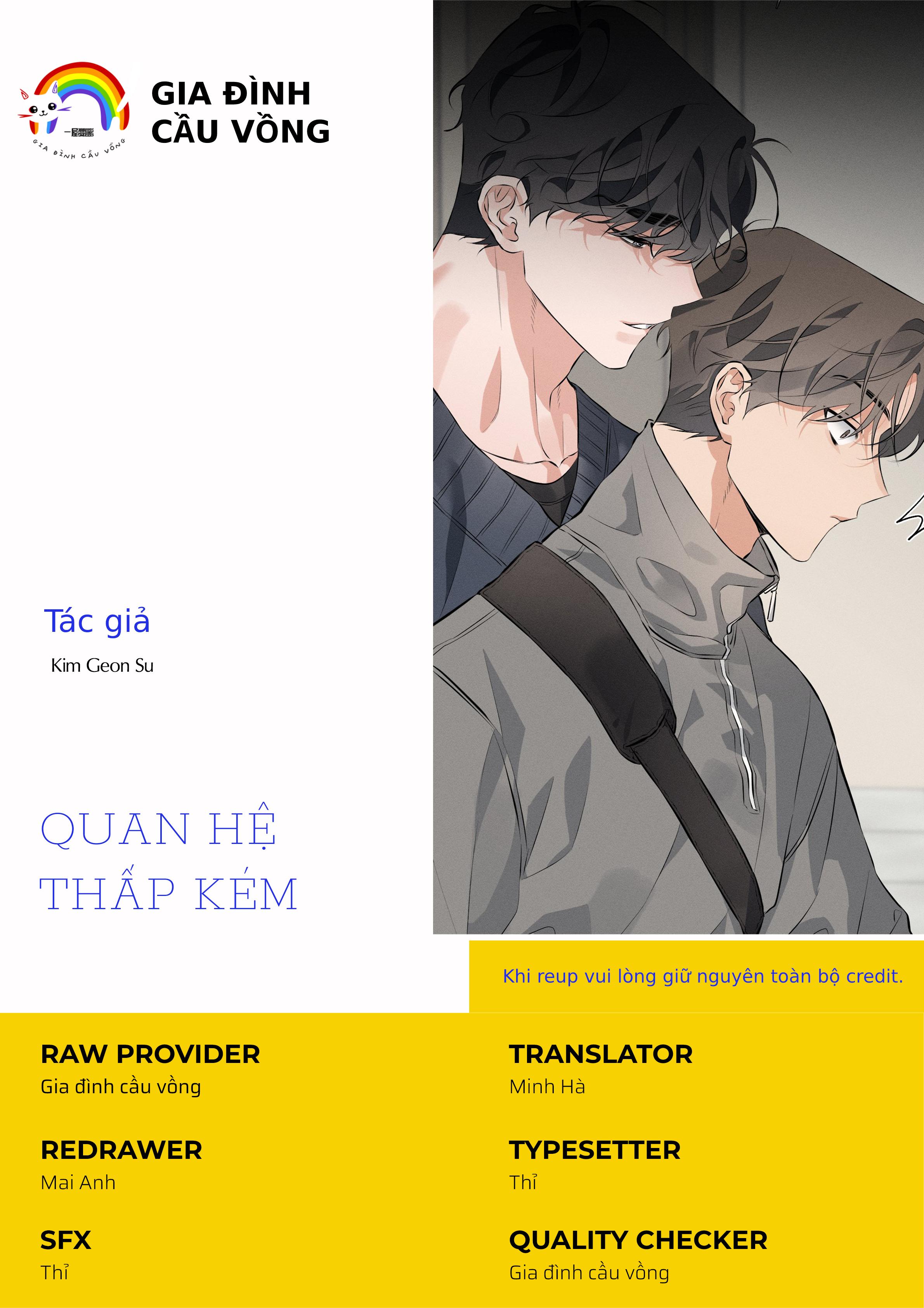 QUAN HỆ THẤP KÉM - Chap 1